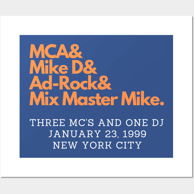 Three MC's and One DJ Wall Art by capognad